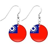 Myanmar (Burma) Flag Earrings