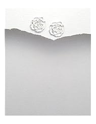 Rose Earrings In 92.5 Sterling Silver