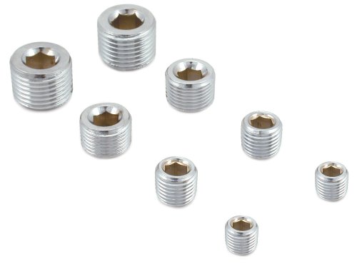 Spectre 60183 Chrome Pipe Plug Set - Set of 8