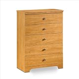 South Shore Furniture, Zach Collection, 5 Drawer Chest, Florence Maple