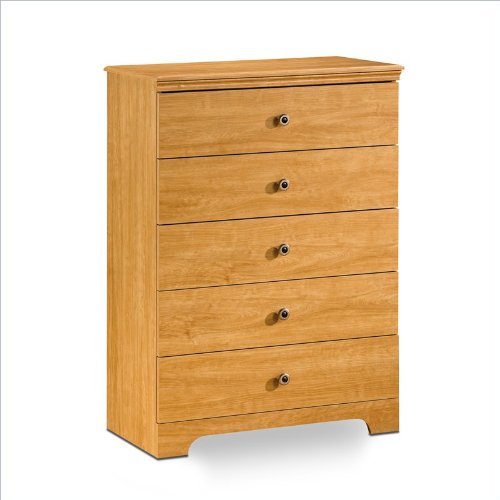South Shore Furniture, Zach Collection, 5 Drawer Chest, Florence Maple