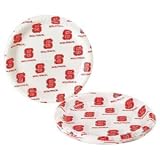 North Carolina State Wolfpack 9 Inch Reusable Plates (12 Pack)