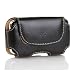 BlueHarbor Leather Case Holster with Belt Clip for Motorola Droid HTC Incredible (Black)
