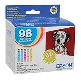 Epson T098920 98 High Capacity Color Ink Multi-Pack for Epson Artisan 700, 710, 800, and 810 (Pack of 5)