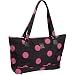 Jenni Chan Dots Computer Tote (Black Pink) | Review & Best Price