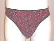 Mens RED/BLACK Thong / Flatlock Front