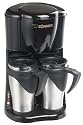 Zojirushi Gourmet Duet Dual-Mug Personal Coffeemaker, Black