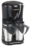 Zojirushi Gourmet Duet Dual-Mug Personal Coffeemaker, Black