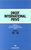Revue CNRS Editions  / Droit international privé - Années 1986/1987, 1987/1988