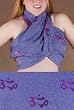 "Om" 20" X 66" Heavyweight Large Scarf/Half Sarong