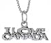 Sterling Silver I LOVE CANADA Talking Pendant
