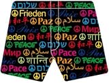 Black Peace Signs Magic Boxer Shorts for Men