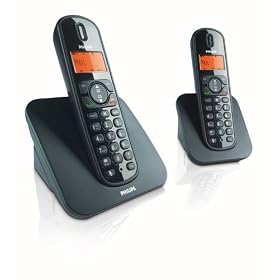 Philips CD1502B/05 DECT Twin Cordless Telephone - Twin Pack