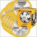 DEWALT DW3578S8 Heavy Duty 10-Pack of 7-1/4-Inch 24 Tooth Framing Blades with FREE DEWALT Soccer Ball