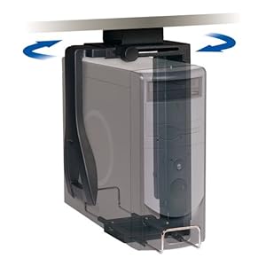 3M Adjustable Under-Desk CPU Mount, 360-Degree Swivel, Black