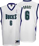 Andrew Bogut Jersey: adidas White Swingman #6 Milwaukee Bucks Jersey - Small