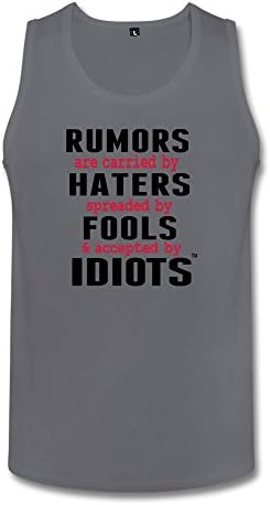 Tanktops RUMORS ARE CARRIED BY HATERS Deep Heather Man Fitness XL