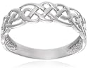 9ct White Gold AMR317708 Ladies Celtic Ring