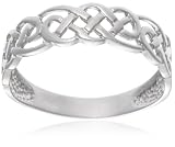 9ct White Gold AMR317708 Ladies Celtic Ring