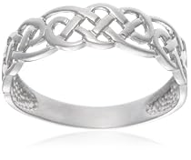 9ct White Gold AMR317708 Ladies Celtic Ring