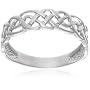 9ct White Gold AMR317708 Ladies Celtic Ring
