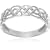 9ct White Gold AMR317708 Ladies Celtic Ring