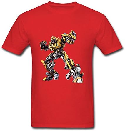 WUJIXIAN Men's Transformers Bumblebee T Shirt XXXL Red