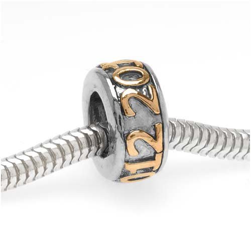 22K Gold Plated New Year '2012' On Silver Tone 