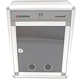 郵便 受け メール ボックス レター ボックス アルミ枠 確認 窓 / 鍵 付き 軽量 大