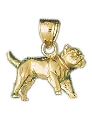 Dazzlers Solid 14k Gold 3 Dimensional Dog Charm Pendant Available in three colors from jewelsberry (weights: 4.5 grams only)