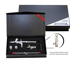 Master Airbrush G255-SET Multi-Purpose Precision Dual-Action Gravity Feed Airbrush Professional Set