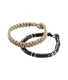 エアロポステール Aeropostale 【並行輸入品】 メンズ ブレスレット hemp & beaded bracelet 2-pack フリーサイズ