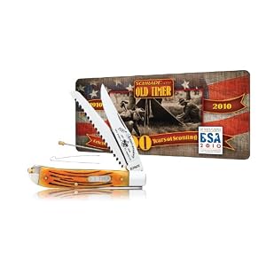 Schrade 97BRBSAT Old Timer Buzzsaw Trapper Knife with Boy Scouts of America 100th... by 