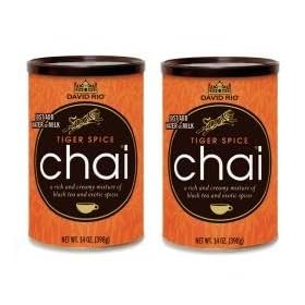 2 canisters of Tiger Spice Chai, 14oz.