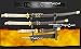 4 Pcs Highlander 3 Duncan Samurai Katana Sword Set BK