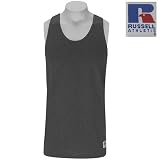  : Russell Athletic Men's Basic Cotton Tank,Graphite,Medium