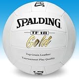 SPALDING TF18 GOLD LEATHER OUTDOOR VOLLEYBALL