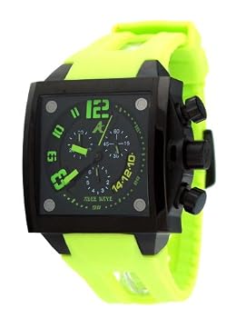 Adee Kaye #AK7115-MIPB Men's Persona Collection Polyurethane Strap Chronograph Watch