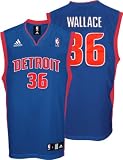 Rasheed Wallace Youth Jersey: adidas Blue Replica #36 Detroit Pistons Jersey