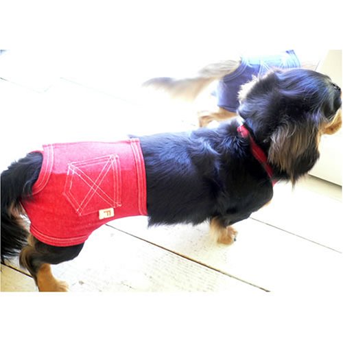 デニム風マナーパンツ(小型犬用、サイズ:NSS、カラー:5/ネイビー) 61-10603-N
