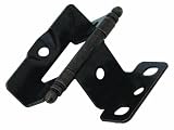 Amerock PK3175TB-DAE Hinge Full Inset Full Wrap Ball Tip Dark Antique English, 3/4-Inch Door Thickness