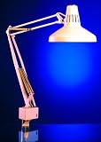 Luxo LC1AWT LC Series White Combo Fluorescent/Incandescent Task Light, w/45-inch arm, edge clamp, External Springs and 3-Conductor Cord Set (lamps included)