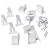 ClosetMaid Wall Brackets, White, 12-Pack #1782