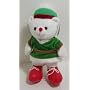 White Jingle Bell Musical Holiday Teddy Bear Elf by P.I.I.