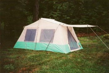 Trek 13x8 Two Room Camping Cabin Tent & Awning by Trek