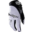 Troy Lee Designs XC Men's MX Motorcycle Gloves w/ Free B&F Heart Sticker Bundle - White