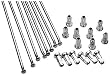 97-07 KAWASAKI KLX300: EXCEL REAR WHEEL SPOKE KIT - 18 (STAINLESS STEEL)