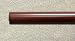 1-3/8 inch Wood Smooth Drapery Rod in Mahogany Finish - 4' long [CAPITOL CITY LUMBER]