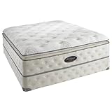 IMAGE OF Simmons M24131.80.7726/L50168.80.7507 Simmons Beautyrest WorldClass Black River Bay Plush Firm Pillow Top Twin XL Mattress Set - Low Profile Foundation