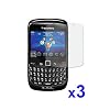 3-Pack Reusable Screen Protector for Blackberry Curve 3G / 9300